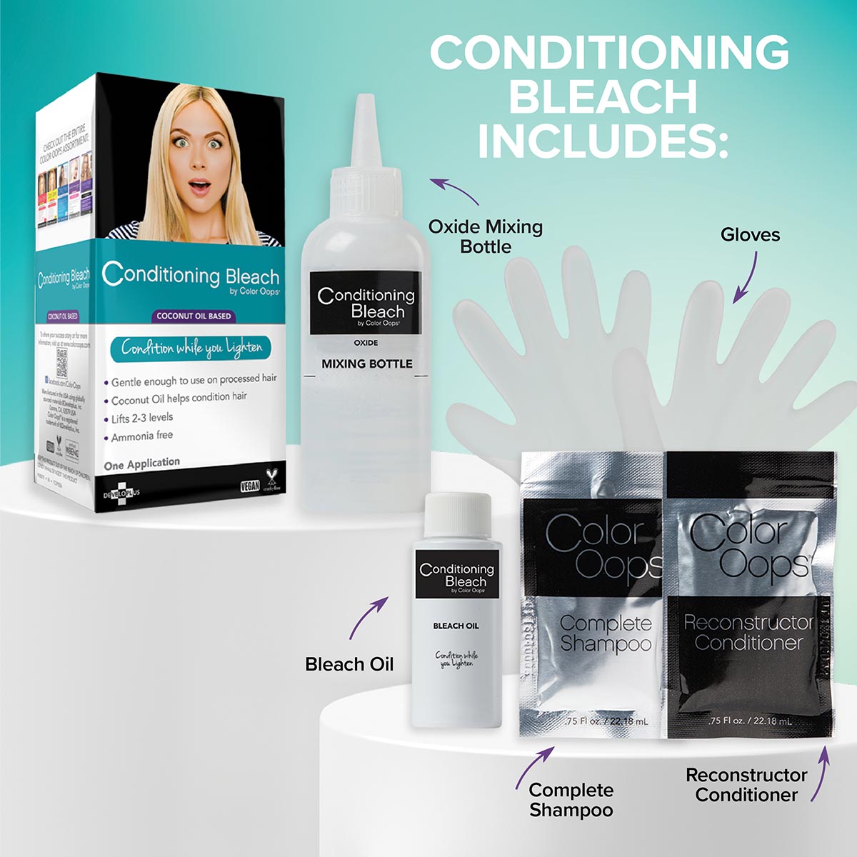 Color Oops Coconut Oil Based Conditioning Bleach