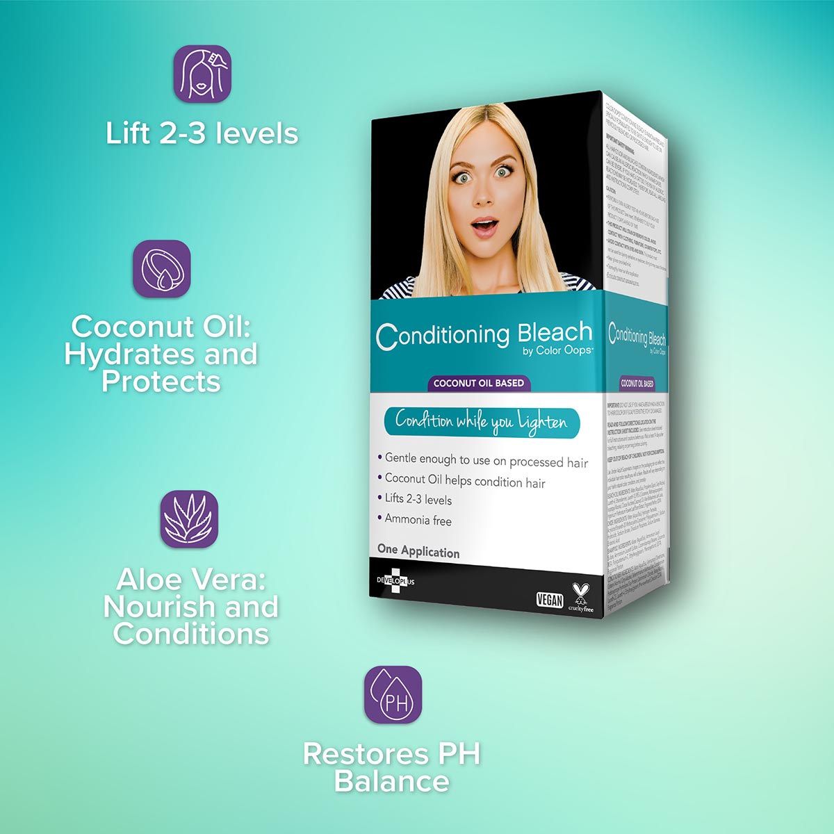 Color Oops Coconut Oil Based Conditioning Bleach