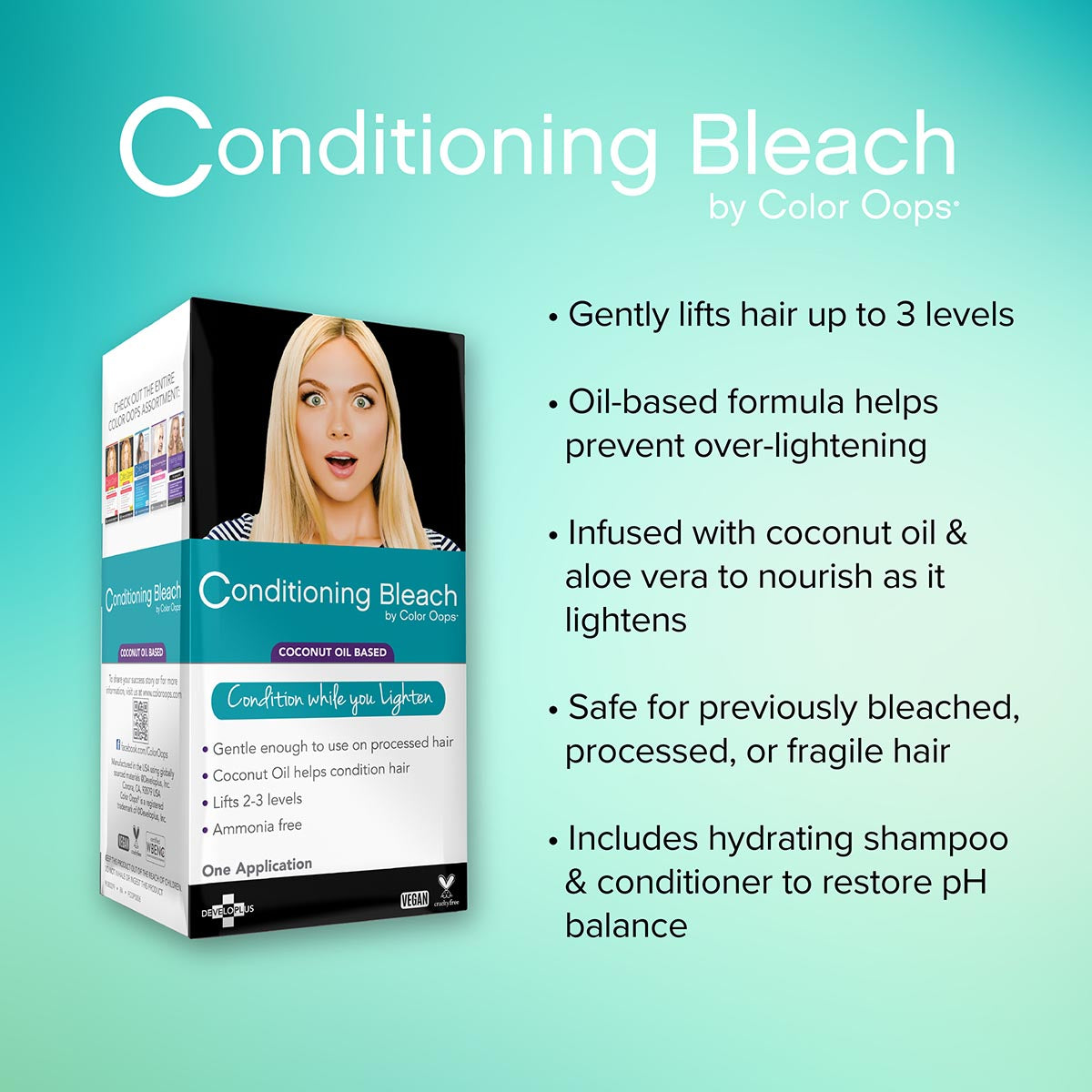 Color Oops Coconut Oil Based Conditioning Bleach