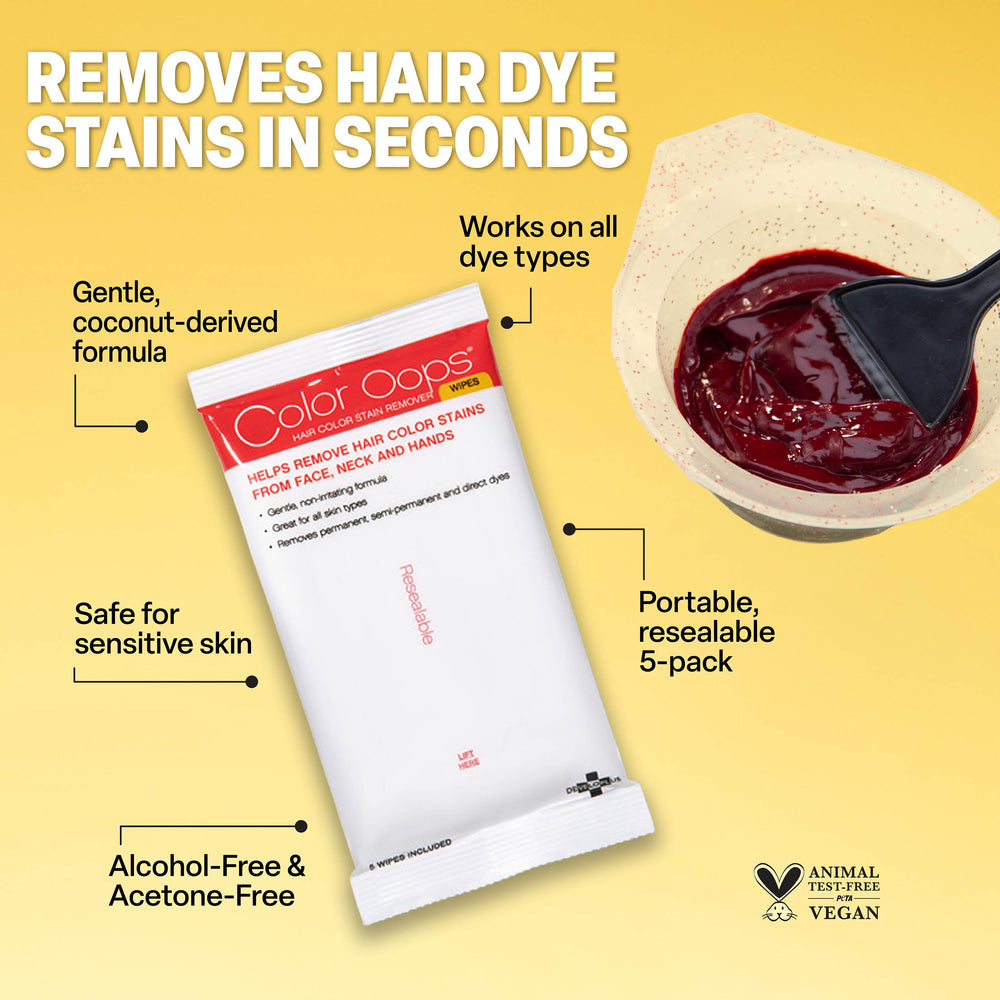 Color Oops Hair Color Stain Remover Wipes