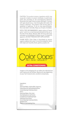 Color Oops Extra Strength Hair Color Remover / Bleach-Free Dye Corrector +  TIPS for best results! 